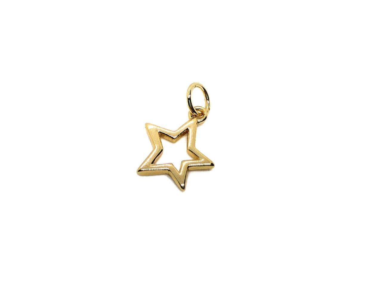 Подвеска Звезда; цвет золото, размер 13мм с петелькой