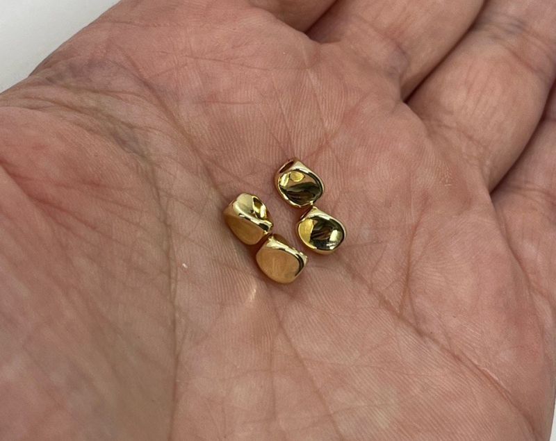 Разделители-спейсеры 10 штук цвет золото размер 5,2*4мм