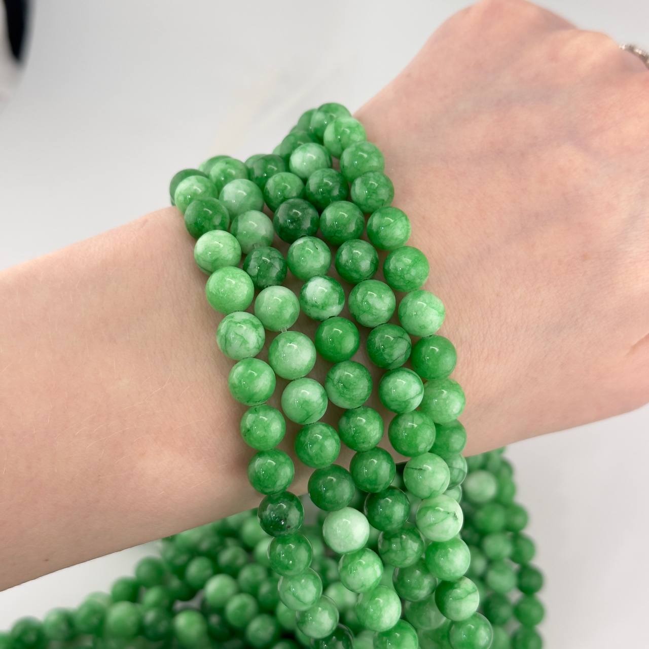 Бусины Халцедон размер 8мм натуральный камень
